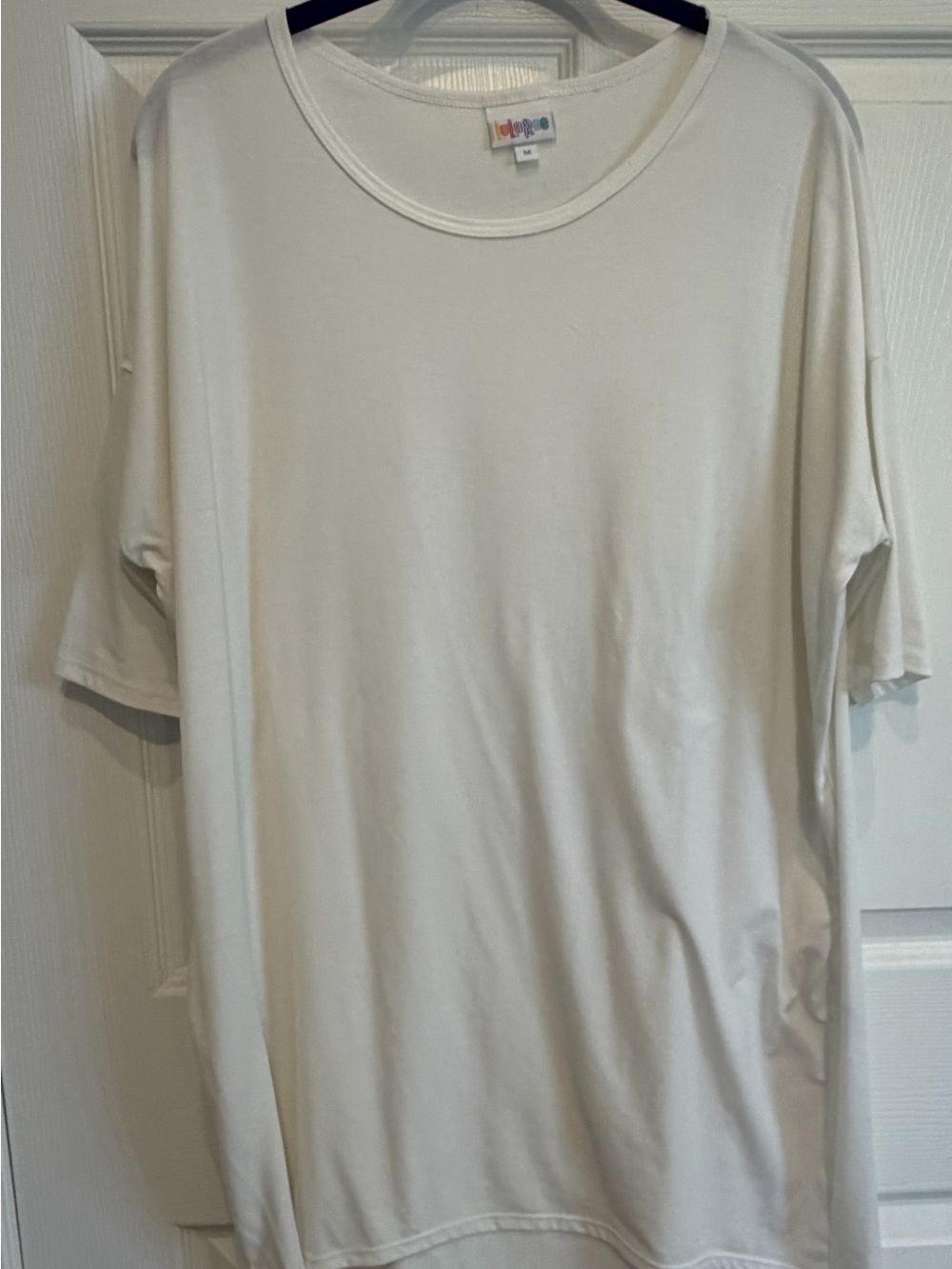 LuLaRoe Solid White Irma Tunic Top - Size Medium